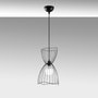 Opviq Zeyno - 6410 Lámpara de Araña Industrial Negra con Altura Ajustable